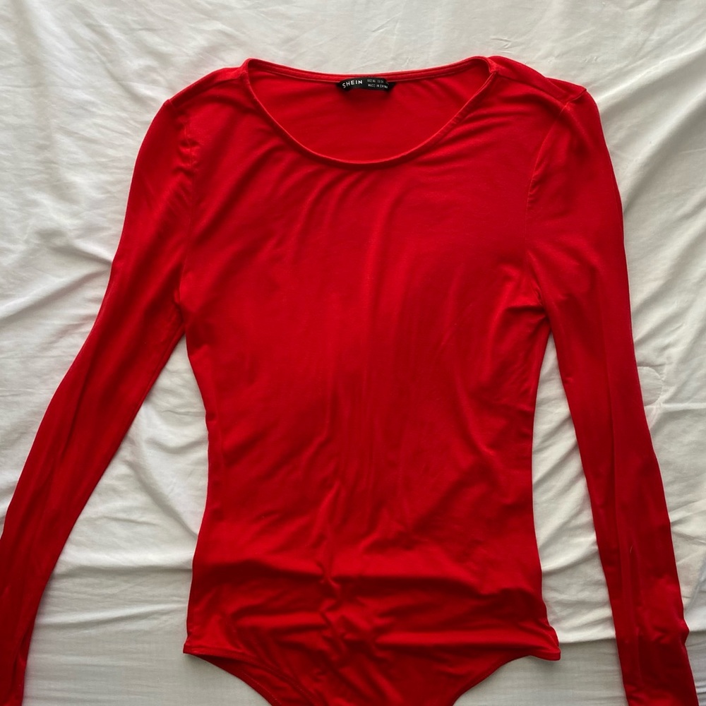 Red Body Suit from Shein